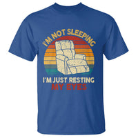 Dad Papa Grandpa Jokes T Shirt I'm Not Sleeping I'm Just Resting My Eyes