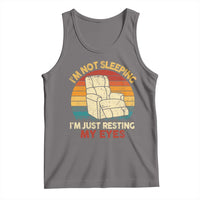 Dad Papa Grandpa Jokes Tank Top I'm Not Sleeping I'm Just Resting My Eyes