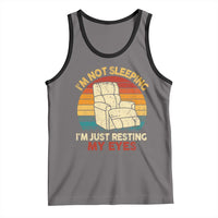 Dad Papa Grandpa Jokes Tank Top I'm Not Sleeping I'm Just Resting My Eyes