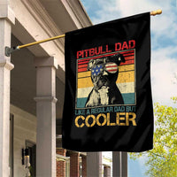Vintage Pitbull Dad Garden Flag Like A Regular Dad But Cooler - Wonder Print Shop