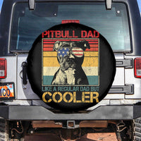 Vintage Pitbull Dad Spare Tire Cover Like A Regular Dad But Cooler - Wonder Print Shop