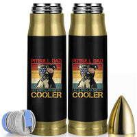 Vintage Pitbull Dad Bullet Tumbler Like A Regular Dad But Cooler - Wonder Print Shop