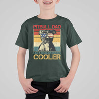 Vintage Pitbull Dad T Shirt For Kid Like A Regular Dad But Cooler - Wonder Print Shop