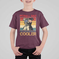 Vintage Pitbull Dad T Shirt For Kid Like A Regular Dad But Cooler - Wonder Print Shop