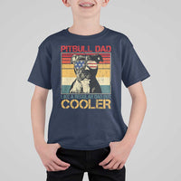 Vintage Pitbull Dad T Shirt For Kid Like A Regular Dad But Cooler - Wonder Print Shop