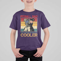 Vintage Pitbull Dad T Shirt For Kid Like A Regular Dad But Cooler - Wonder Print Shop