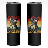 Vintage Pitbull Dad Skinny Tumbler Like A Regular Dad But Cooler - Wonder Print Shop