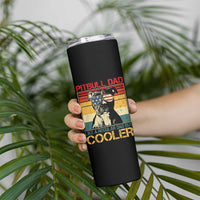 Vintage Pitbull Dad Skinny Tumbler Like A Regular Dad But Cooler - Wonder Print Shop