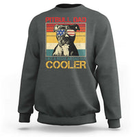 Vintage Pitbull Dad Sweatshirt Like A Regular Dad But Cooler - Wonder Print Shop