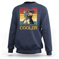Vintage Pitbull Dad Sweatshirt Like A Regular Dad But Cooler - Wonder Print Shop