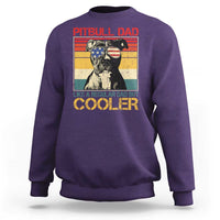Vintage Pitbull Dad Sweatshirt Like A Regular Dad But Cooler - Wonder Print Shop