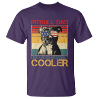 Vintage Pitbull Dad T Shirt Like A Regular Dad But Cooler - Wonder Print Shop