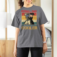 Vintage Pitbull Dad T Shirt For Women Like A Regular Dad But Cooler - Wonder Print Shop