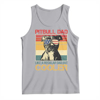 Vintage Pitbull Dad Tank Top Like A Regular Dad But Cooler - Wonder Print Shop