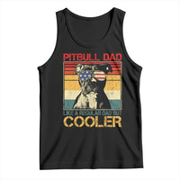 Vintage Pitbull Dad Tank Top Like A Regular Dad But Cooler - Wonder Print Shop