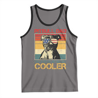 Vintage Pitbull Dad Tank Top Like A Regular Dad But Cooler - Wonder Print Shop