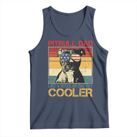 Vintage Pitbull Dad Tank Top Like A Regular Dad But Cooler - Wonder Print Shop