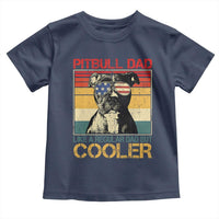 Vintage Pitbull Dad Toddler T Shirt Like A Regular Dad But Cooler - Wonder Print Shop