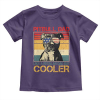Vintage Pitbull Dad Toddler T Shirt Like A Regular Dad But Cooler - Wonder Print Shop