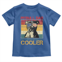 Vintage Pitbull Dad Toddler T Shirt Like A Regular Dad But Cooler - Wonder Print Shop