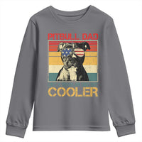 Vintage Pitbull Dad Youth Sweatshirt Like A Regular Dad But Cooler - Wonder Print Shop