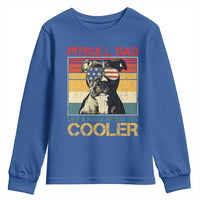 Vintage Pitbull Dad Youth Sweatshirt Like A Regular Dad But Cooler - Wonder Print Shop