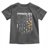 Vintage Proud Autism Dad Toddler T Shirt USA American Flag Father Day