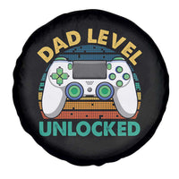 Funny New Dad Spare Tire Cover Retro Dad Level Unlocked Gaming Gamer - Wonder Print Shop