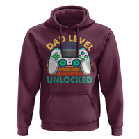 Funny New Dad Hoodie Retro Dad Level Unlocked Gaming Gamer - Wonder Print Shop