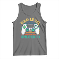 Funny New Dad Tank Top Retro Dad Level Unlocked Gaming Gamer - Wonder Print Shop