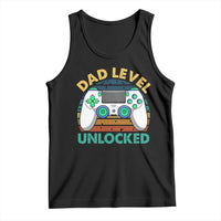 Funny New Dad Tank Top Retro Dad Level Unlocked Gaming Gamer - Wonder Print Shop