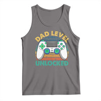 Funny New Dad Tank Top Retro Dad Level Unlocked Gaming Gamer - Wonder Print Shop