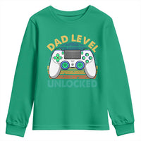 Funny New Dad Youth Sweatshirt Retro Dad Level Unlocked Gaming Gamer - Wonder Print Shop