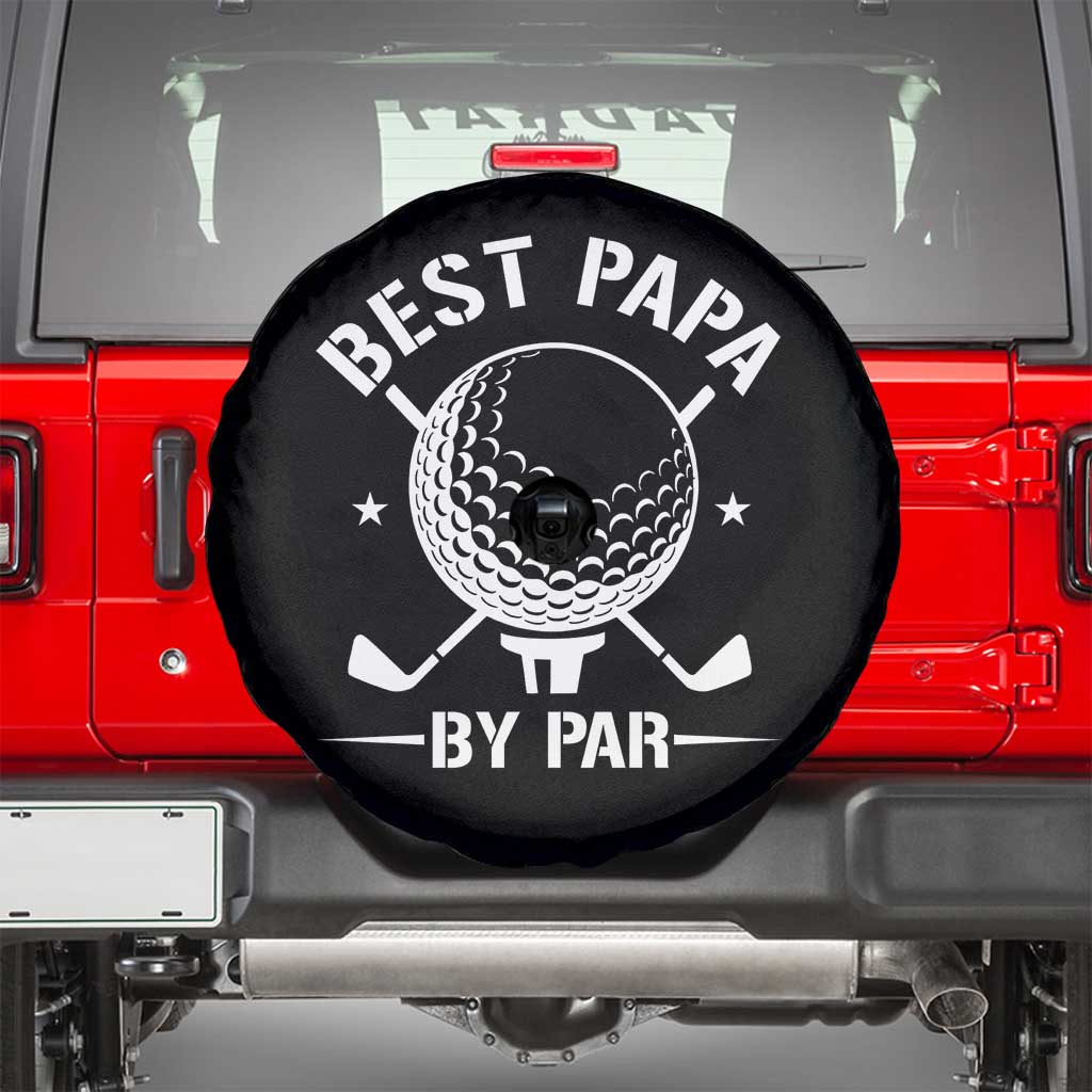 Golf Dad Spare Tire Cover Best Papa By Par Golfer Fathers Day Gifts