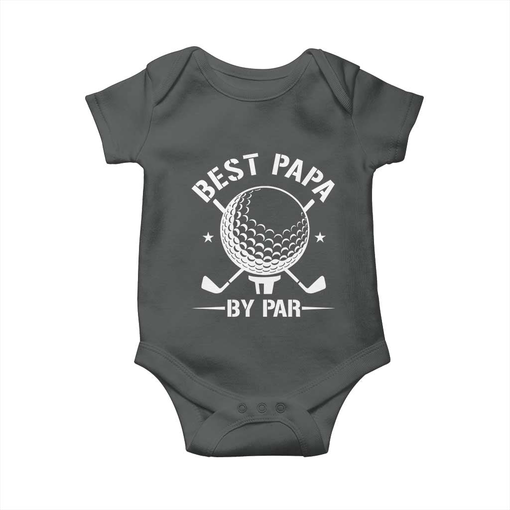 Golf Dad Baby Onesie Best Papa By Par Golfer Fathers Day Gifts