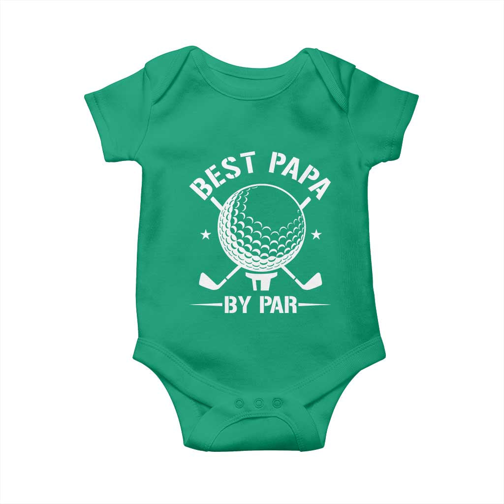 Golf Dad Baby Onesie Best Papa By Par Golfer Fathers Day Gifts
