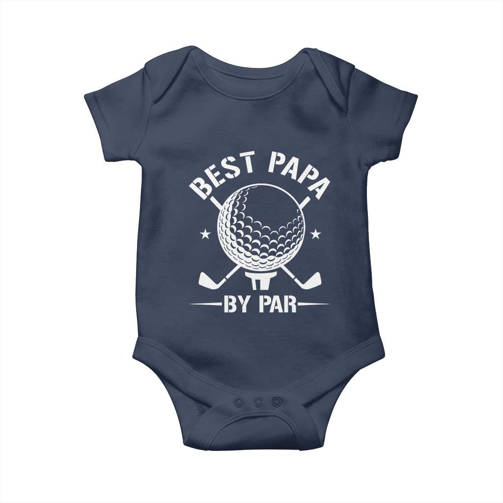 Golf Dad Baby Onesie Best Papa By Par Golfer Fathers Day Gifts