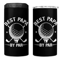 Golf Dad 4 in 1 Can Cooler Tumbler Best Papa By Par Golfer Fathers Day Gifts