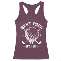 Golf Dad Racerback Tank Top Best Papa By Par Golfer Fathers Day Gifts