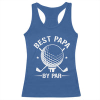 Golf Dad Racerback Tank Top Best Papa By Par Golfer Fathers Day Gifts