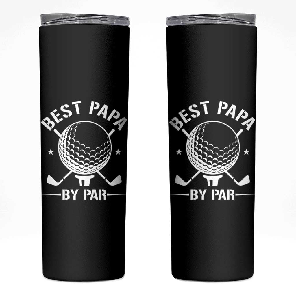 Golf Dad Skinny Tumbler Best Papa By Par Golfer Fathers Day Gifts