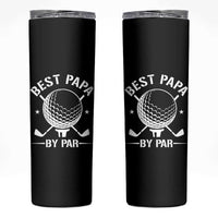 Golf Dad Skinny Tumbler Best Papa By Par Golfer Fathers Day Gifts