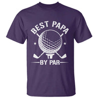 Golf Dad T Shirt Best Papa By Par Golfer Fathers Day Gifts