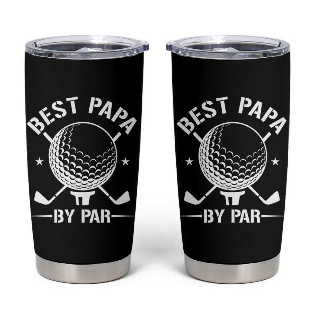 Golf Dad Tumbler Cup Best Papa By Par Golfer Fathers Day Gifts