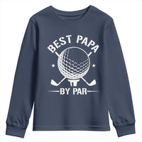 Golf Dad Youth Sweatshirt Best Papa By Par Golfer Fathers Day Gifts