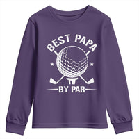 Golf Dad Youth Sweatshirt Best Papa By Par Golfer Fathers Day Gifts