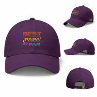 Golf Dad Baseball Cap Best Papa By Par Golfing Golfer Funny Fathers Day Gifts