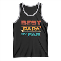 Golf Dad Tank Top Best Papa By Par Golfing Golfer Funny Fathers Day Gifts
