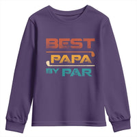 Golf Dad Youth Sweatshirt Best Papa By Par Golfing Golfer Funny Fathers Day Gifts