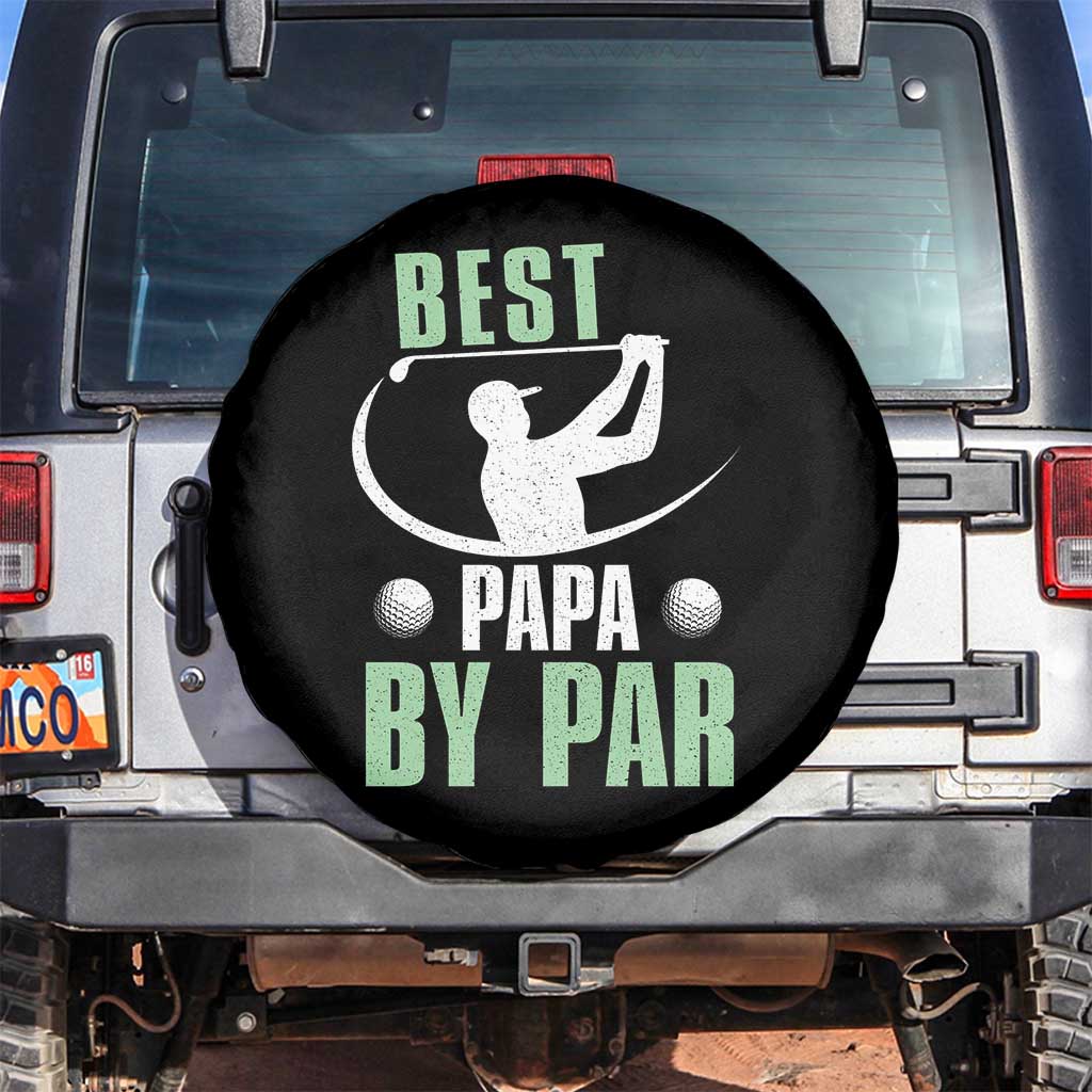 Golf Dad Spare Tire Cover Best Papa By Par Funny Golfer Fathers Day Gifts